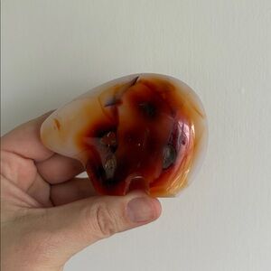 Carnelian bear carving crystal